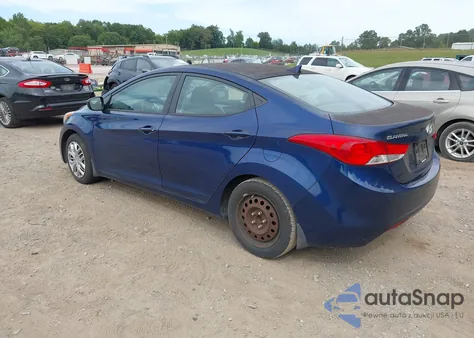 2013 Hyundai Elantra Gls from USA, damaged, VIN KMHDH4AE1DU633368